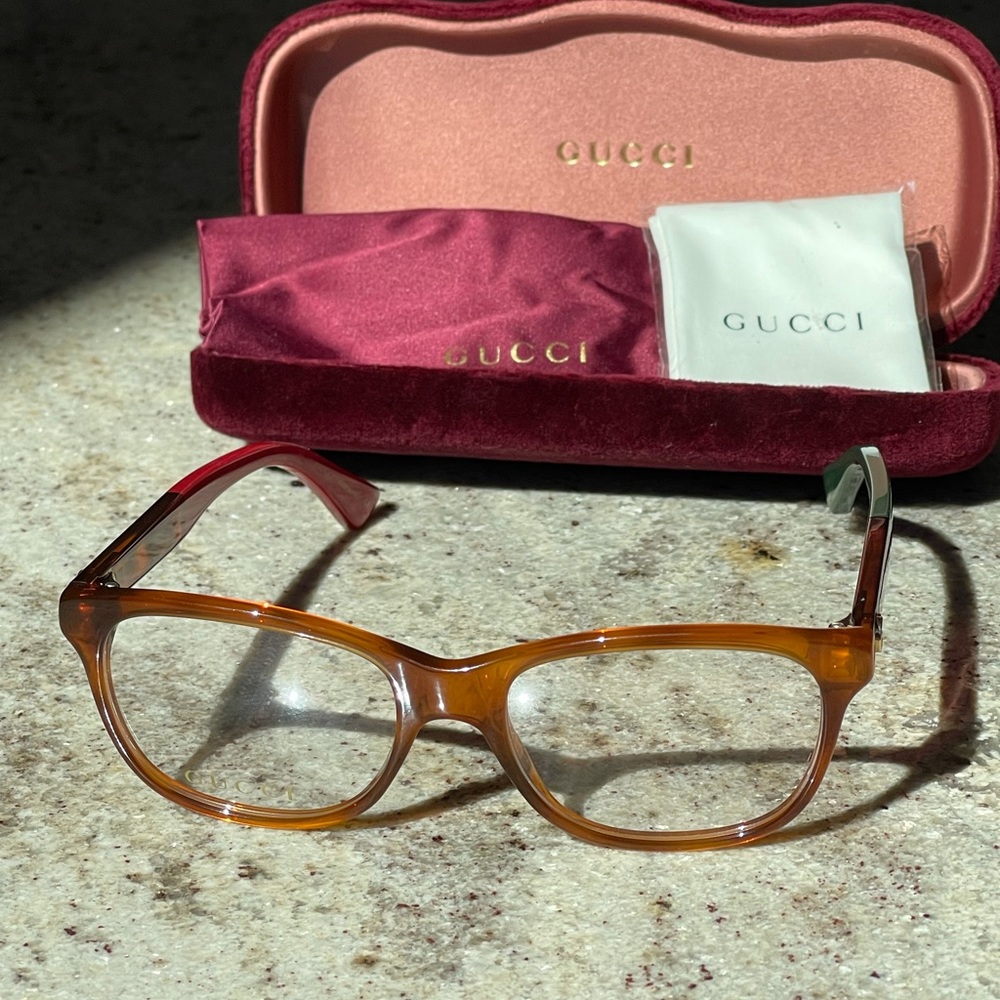 NEW GUCCI GG01660 02 HAVANA GUCCI EYEGLASSES